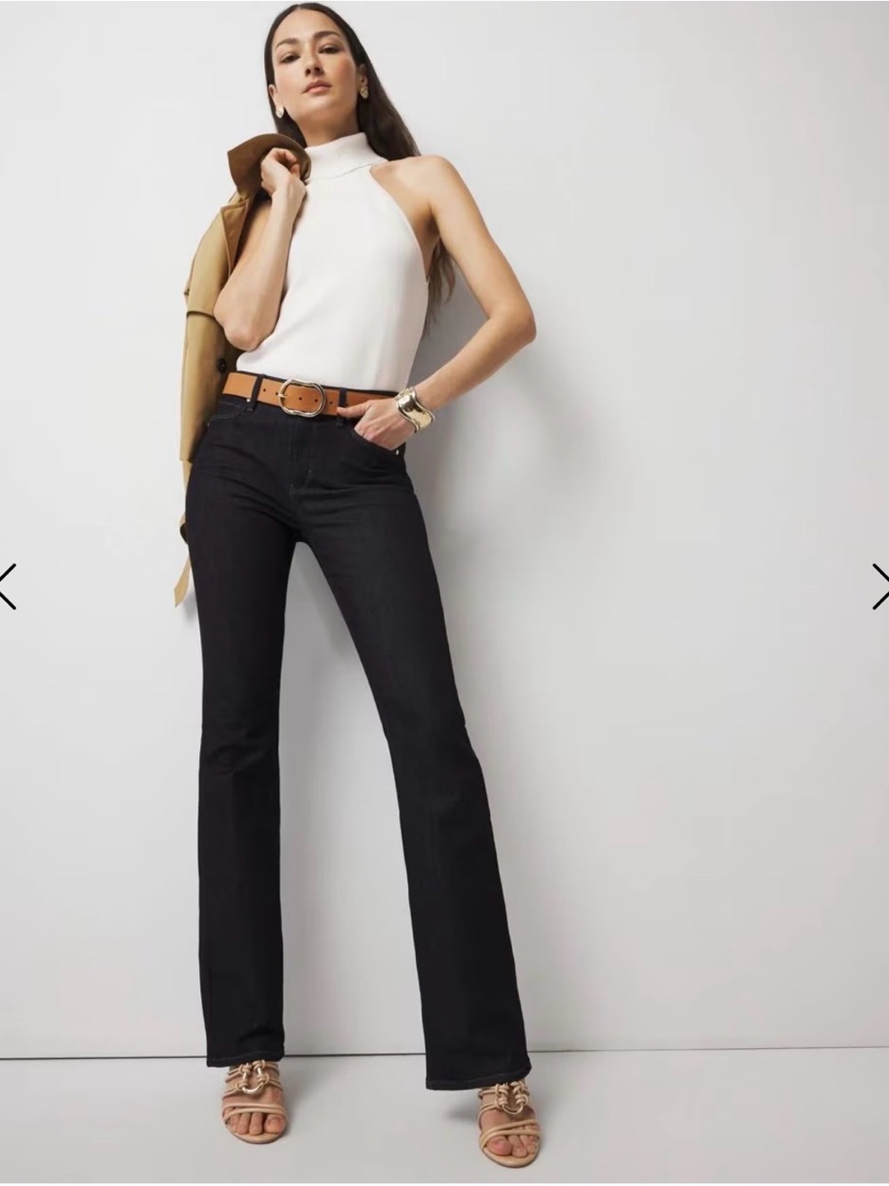 White House Black Market Skinny Flare Jeans